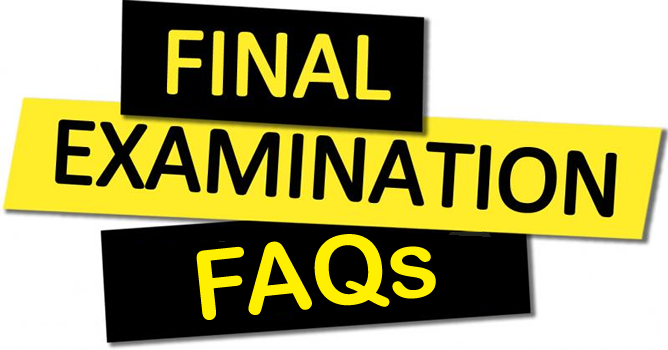 Final Exam FAQs