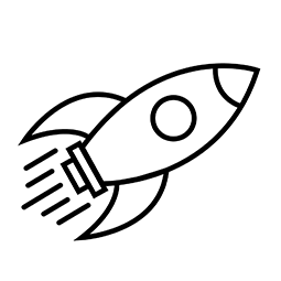 rocket ship icon