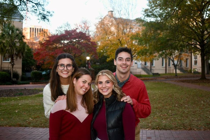 Group headshot of student government executive officers. 