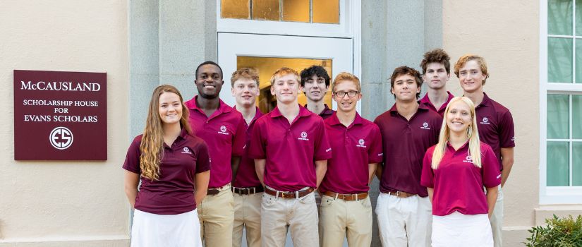 First cohort of Evans Scholars group picture 