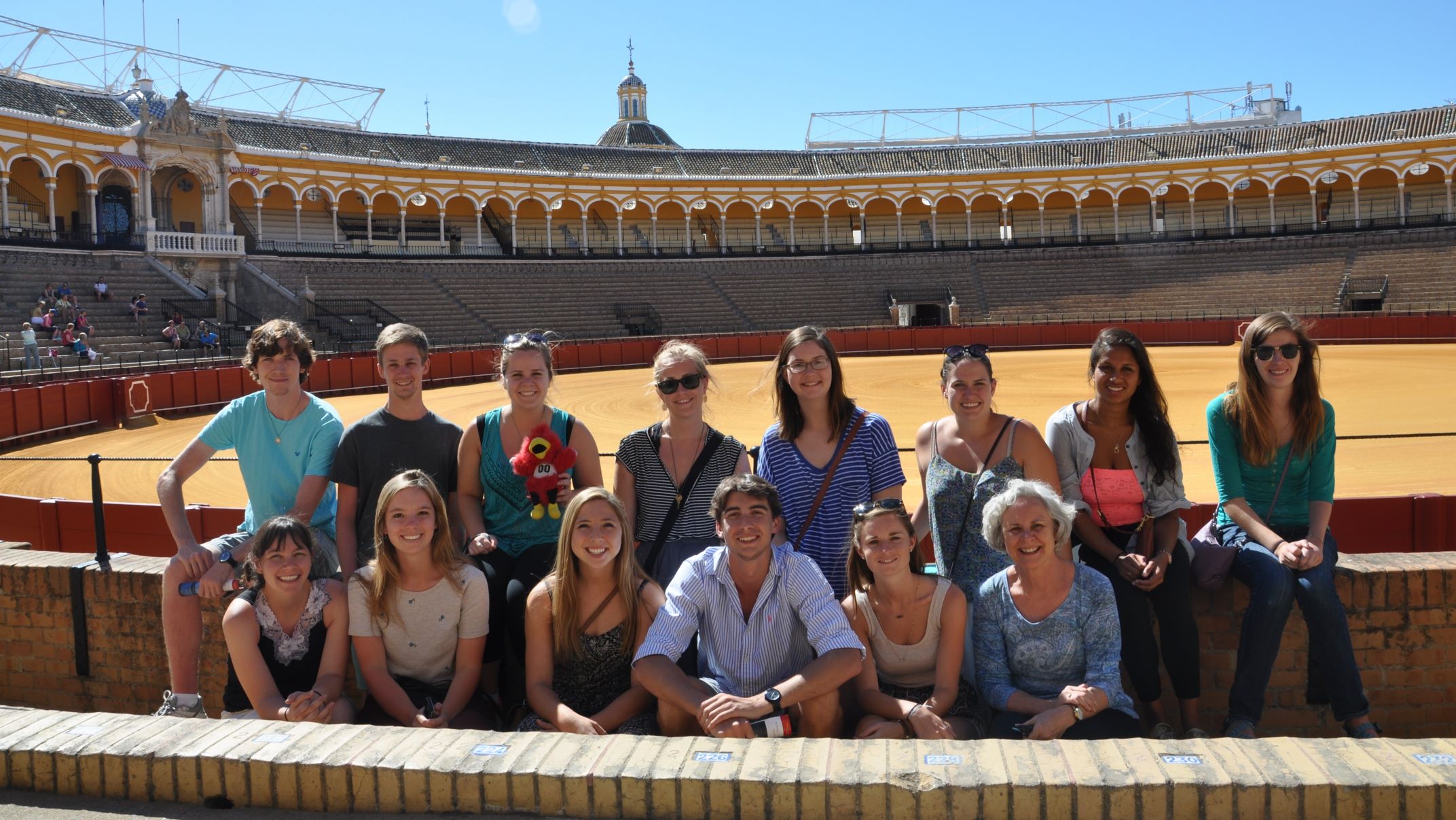 Group of students abroad in Seville, Spain