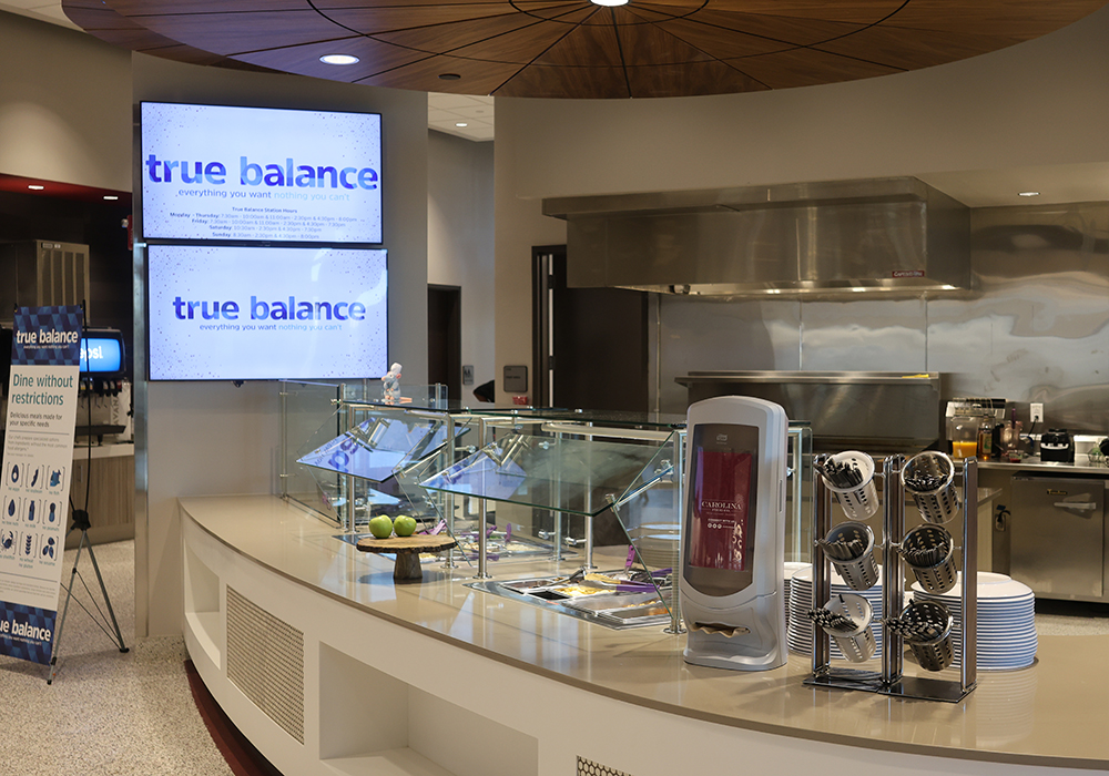 True Balance station in Carolina Dining Hall