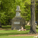 Maxcy monument on the horseshoe