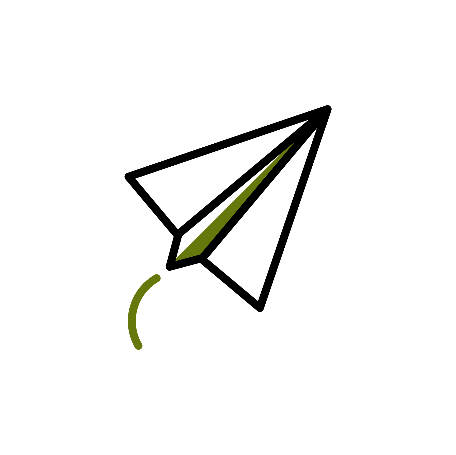 paper airplane icon