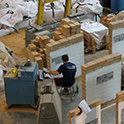 overhead view of the structural engineering lab