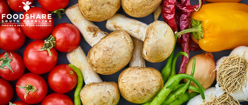 basket of vegetables with foodshare logo