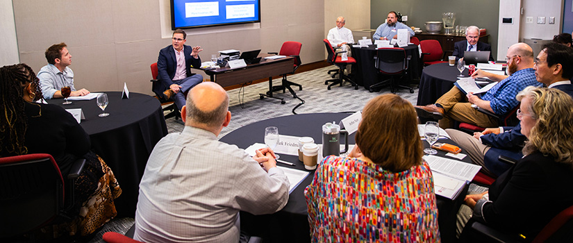 CME Group Chatting in Board Room