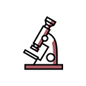 Branded microscope icon