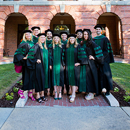 Group of people in caps and gowns