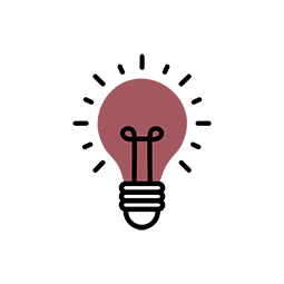 branded lightbulb icon