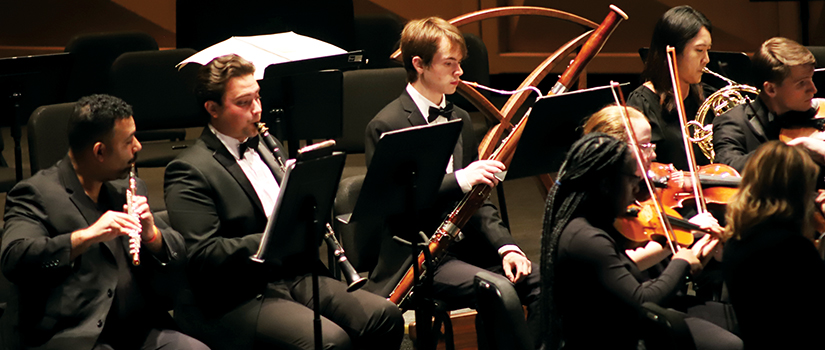 campus orchestra woodwinds musicians