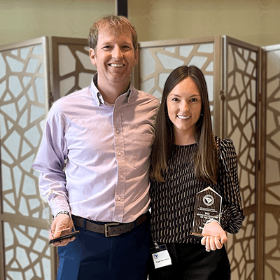 Bookstaver and Barfield with awards