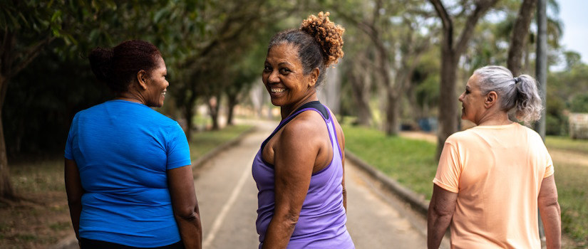 older adults walking